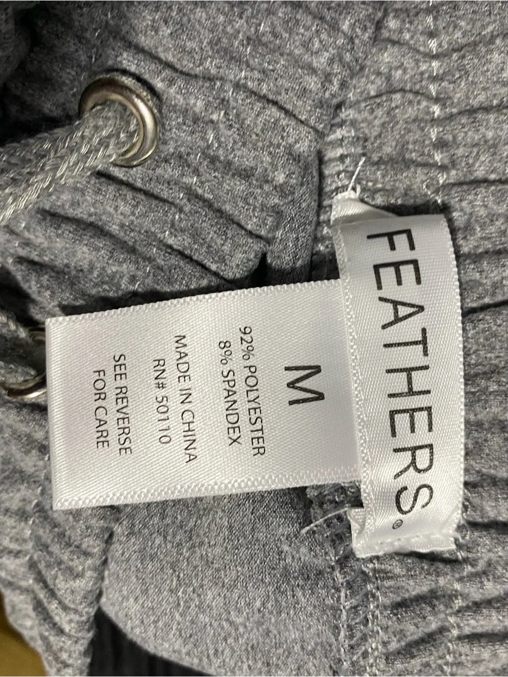 feathers Heather Gray Drawstring Waist Skirt